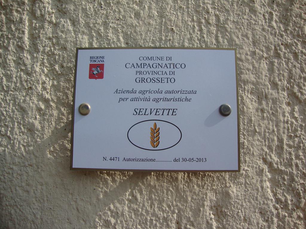 Agriturismo Podere Selvette Campagnatico Exterior photo